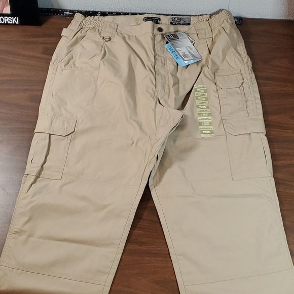 NEW NWT 5.11 Taclite Pro Ripstop Tactical Pants TDU Khaki‎ 42x32 - Picture 2 of 11